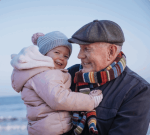 Grandpa with baby