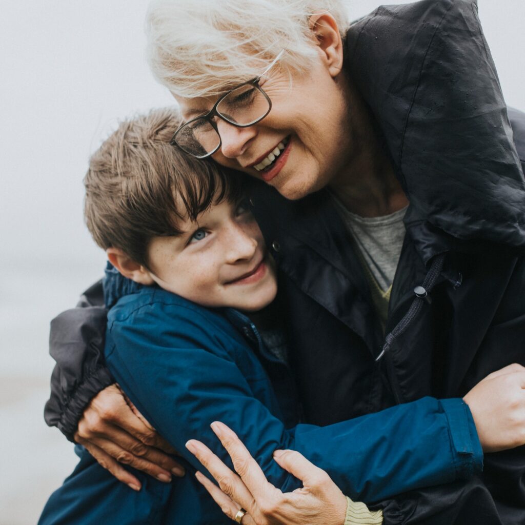 hugging-grandmother